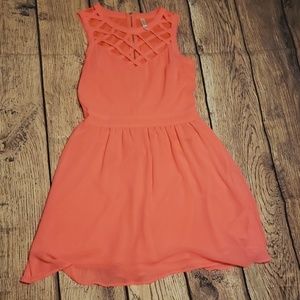 Coral summer dress